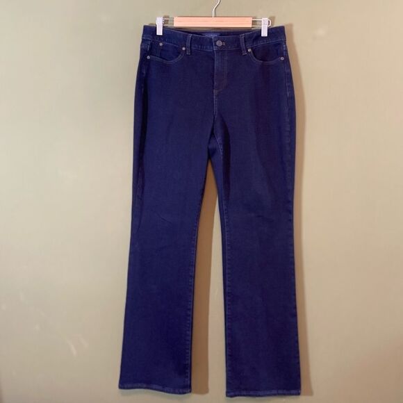 Talbots NWOT Curvy dark wash denim jeans 10 - Picture 1 of 8